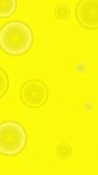 Abstract Yellow Minimalist Background with Soft Circular Bubbles Stockillustratie
