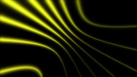 Abstract Yellow Neon Lines Background on Black Screen, Futuristic Glowing Vídeos de archivo 334668816