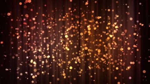 Abstract Yellow Neon Particles With Red Motion Background Loop Video stock 201788924