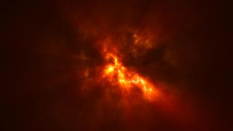 Abstract yellow orange cloudy overcast sky and sun rays in bad weather, abs.. Stock Illustration