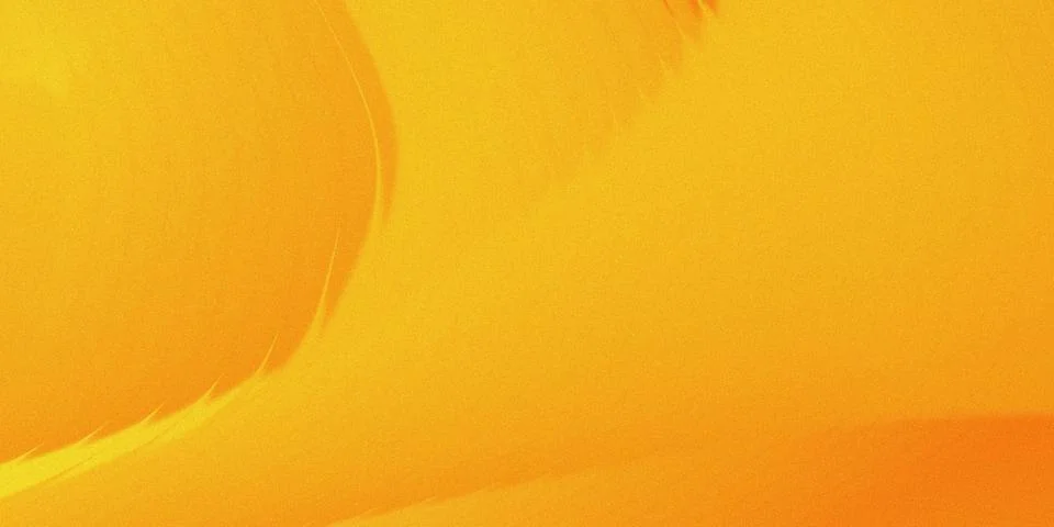 Abstract yellow orange gradient background with soft grain texture, smooth curve Stock Illustration