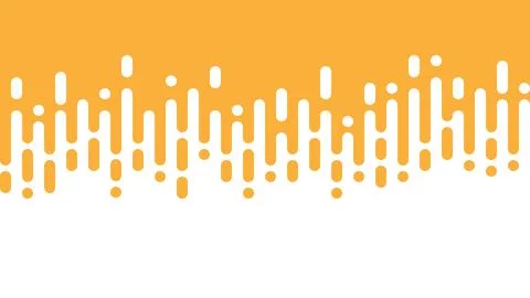 Abstract yellow orange rounded lines halftone transition. Stock Illustration