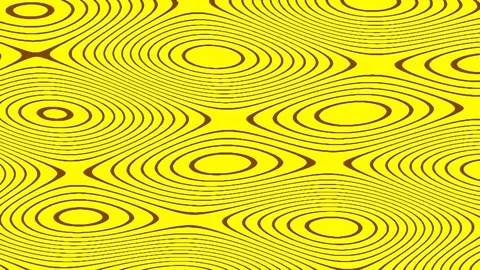 Abstract Yellow Organic Waves Pattern Background Seamless Digital Design Stock Footage 341055948