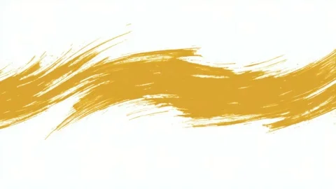 Abstract yellow paint brush stroke background animation seamless loop 库存影片 342042756