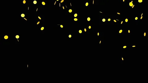 Abstract yellow particles with flares ar... | Stock Video | Pond5