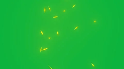 Abstract Yellow Particles Floating on Green Screen Background for Creative .. Stock Footage 339212118