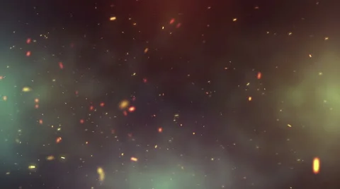 Abstract yellow particles in space video Vidéo 61481079