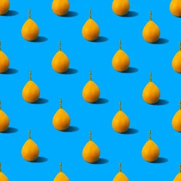 Abstract yellow passion fruit pattern Stock Photos