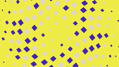 Abstract yellow pattern with blue and light grey diamond shapes 스톡 일러스트
