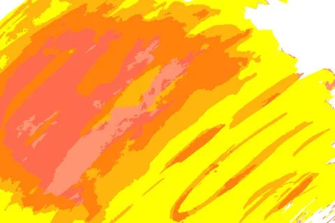 Abstract yellow-red vector background. Watercolor illustration. Stock Illustration