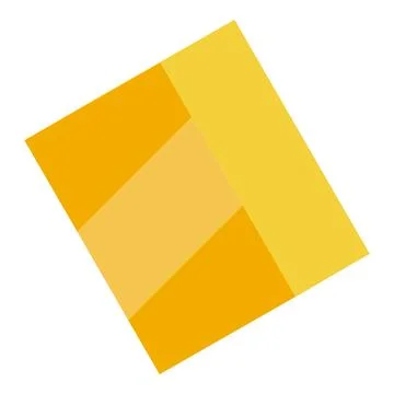 Abstract yellow rhombus rotating and creating dynamic movement Illustrazione stock
