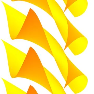 Abstract yellow roll Illustrazione stock