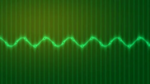 Abstract yellow sine wave background equalizer sound spectrum animation loop Stock Footage 336880845