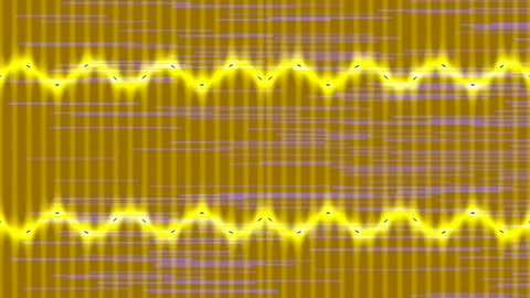 Abstract yellow sine wave equalizer background pattern for modern technolog.. Stock Footage 339793392