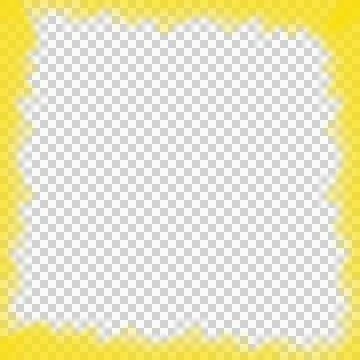 Abstract Yellow Smoke Frame Stock Photos