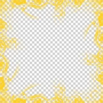 Abstract Yellow Smoke Frame Stock Photos