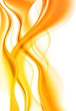 Abstract yellow smooth waves. Vector background eps 10 Abstract yellow smo... Stock Photos