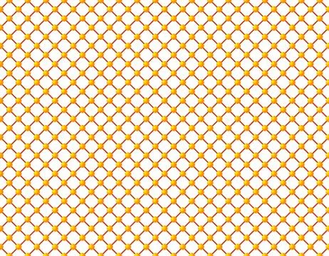 Abstract yellow spheres pattern background Stock Illustration