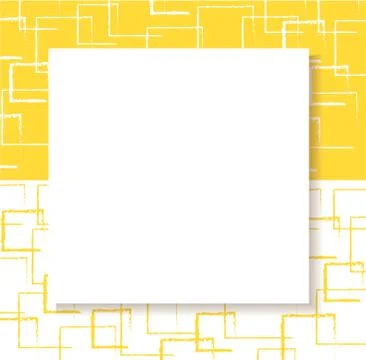 Abstract yellow square background Stock Illustration