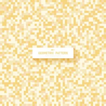 Abstract yellow square pattern artwork template design background. Stock-Illustration