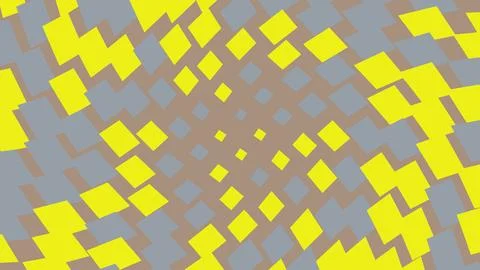Abstract yellow squares pattern on a grey background イラスト素材