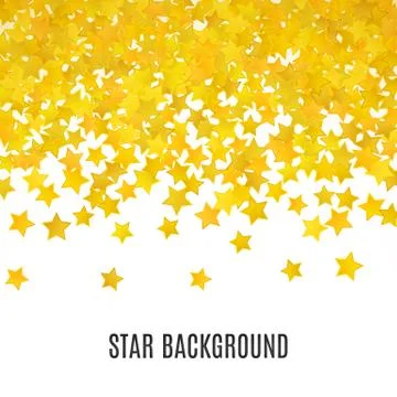 Abstract yellow star background. Vector illustration Stock Illustration
