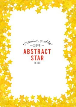 Abstract yellow star background. Vector illustration Stock Illustration