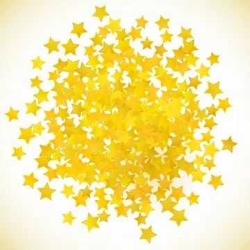 Abstract yellow star background. Vector illustration Stock Illustration