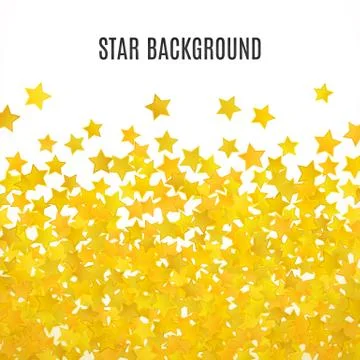 Abstract yellow star background. Vector illustration Stock Illustration