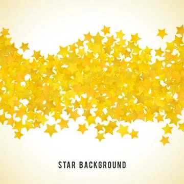 Abstract yellow star background. Vector illustration Stock Illustration