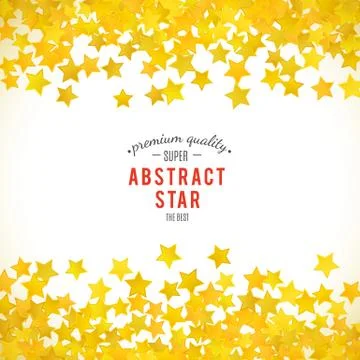 Abstract yellow star background. Vector illustration Stock Illustration