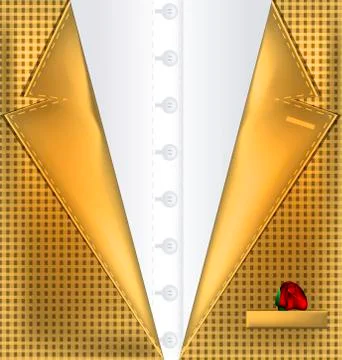 Abstract yellow suit Stock Illustration