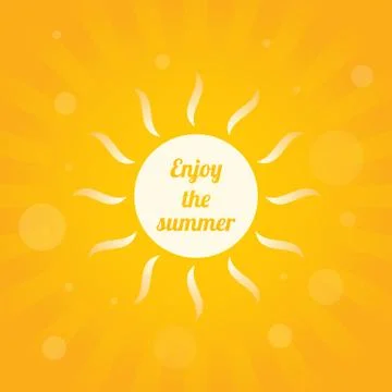 Abstract yellow summer background, vector illustration, eps10 Stock Illustration