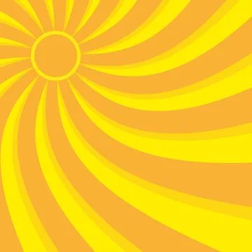 Abstract yellow sun rays background. Summer vector sunray illustration Stock Illustration