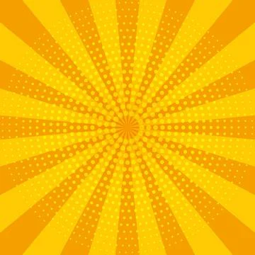 Abstract yellow sun rays. Summer vector sunray illustration for design Stock Illustration
