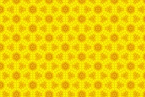 Abstract yellow sunflower pattern background Stock Photos