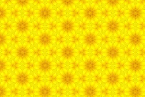 Abstract yellow sunflower pattern background Stock Photos