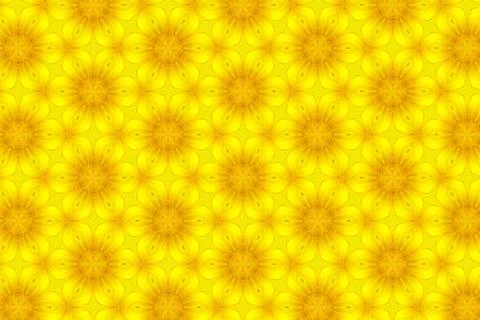 Abstract yellow sunflower pattern background Foto stock