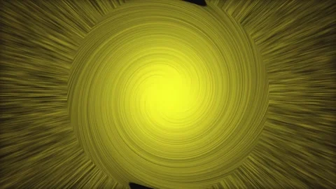 Abstract Yellow Swirl Energy Explosion with Radial Streaks and Light Glow i.. Stock Footage 341376253
