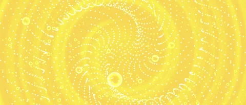 Abstract Yellow Swirl Pattern with Bubbles Dynamic Motion Background Vídeo Stock 343774283
