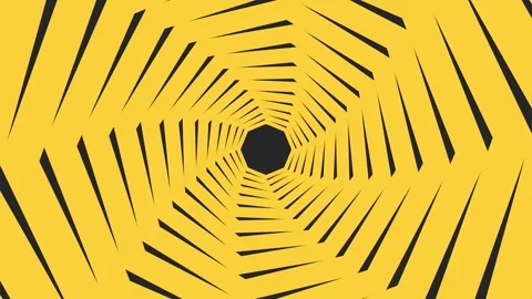Abstract Yellow Swirl Pattern Motion Graphic with Subtle Zoom During Minima.. Stock Footage 340948550