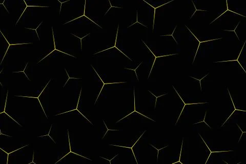 Abstract yellow triangle dicorate in pattern on black background. 스톡 일러스트