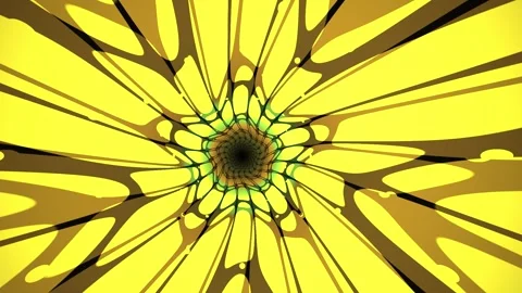 Abstract Yellow Tunnel Vortex Motion Graphics Background. Stock Footage 334517038