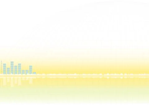Abstract yellow vector background with equalizer Illustrazione stock