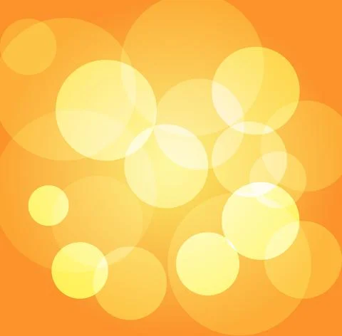 Abstract yellow vector bokeh background. Festive illustration Stock Illustration