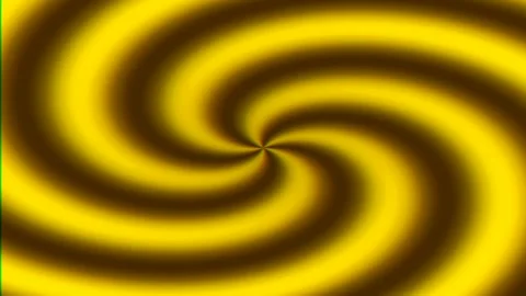 Abstract yellow vortex spiral background wave motion seamless loop Stock Footage 336163076