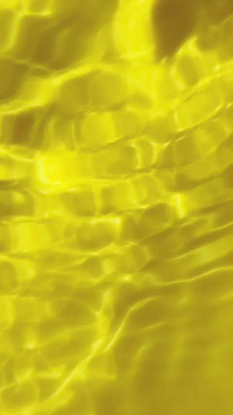 Abstract yellow water background. Psychedelic water movement. Vertical video Stock Footage 341074234