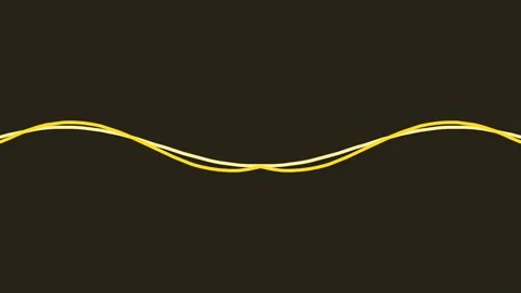 Abstract Yellow Wave Line on Dark Background. Vídeos de archivo 342190429