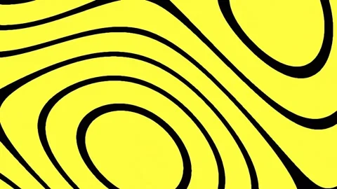 Abstract yellow wave lines background design pattern for modern graphic art Stock Footage 342158986