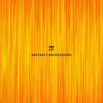 Abstract yellow wave vertical lines pattern rough texture on orange backgroun Stock Illustration
